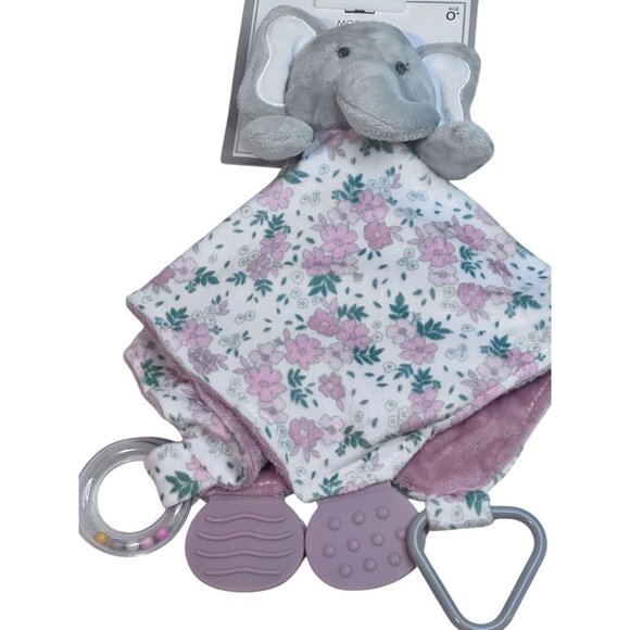 Modern Baby Other - Modern Baby Elephant Snuggle Blankie Teething Toys Floral Lovey Girl Shower Gift